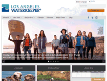 Tablet Screenshot of lawaterkeeper.org